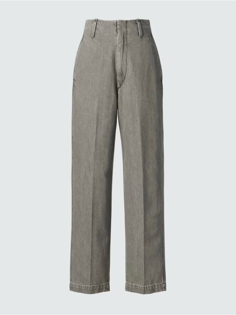 Uniqlo Straight-Leg — Grey/ Green Size 28